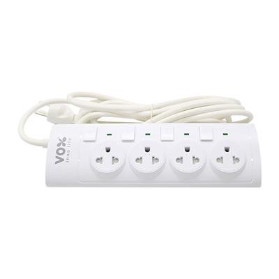 VOX ปลั๊กไฟ 4 ช่อง 4สวิตซ์ Nova Power Strip  5m.