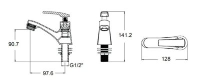 AMERICAN STANDARD ก๊อกเดี่ยวอ่างล้างหน้า รุ่นวิล A-7016C