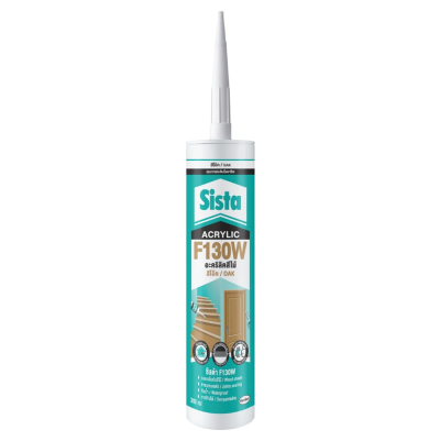 SISTA รุ่น F-130W อะครีลิคยาแนวไม้ ขนาด 300 มล. SISTA รุ่น F-130W อะครีลิคยาแนวไม้ ขนาด 300 มล.