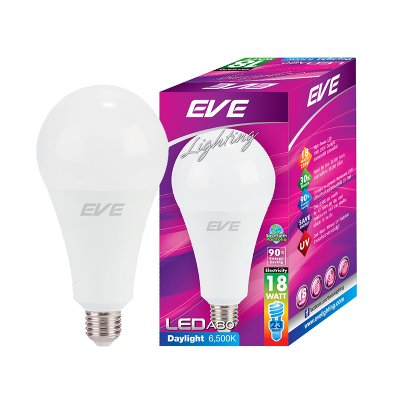 EVE หลอดแอลอีดี (LED) รุ่น A80 ขนาด 18 วัตต์ EVE หลอดแอลอีดี (LED) รุ่น A80 ขนาด 18 วัตต์
