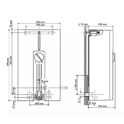 STIEBEL เครื่องทำน้ำร้อน รุ่น DHF-13C (13,000 W.)