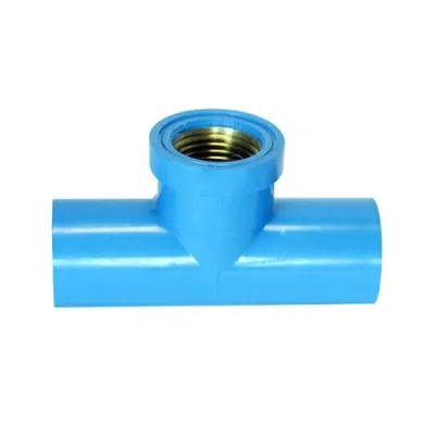 สามทางเกลียวใน PVC ทองเหลือง 3/4" ท่อน้ำไทย สามทางเกลียวใน PVC ทองเหลือง 3/4" ท่อน้ำไทย