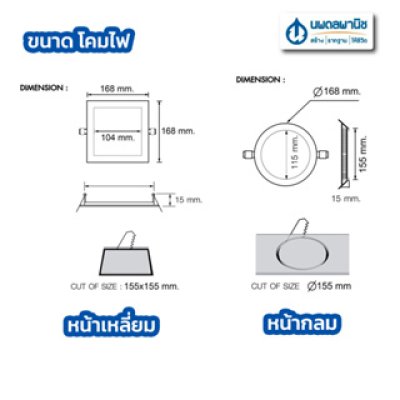 Racer รุ่น Down light LED Nano-D ขนาด 12W 6500K