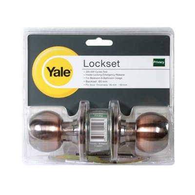 Yale ลูกบิดห้องน้ำ หัวกลม (ไม่มีกุญแจ) รุ่น KN-VCA5222 Yale ลูกบิดห้องน้ำ หัวกลม (ไม่มีกุญแจ) รุ่น KN-VCA5222