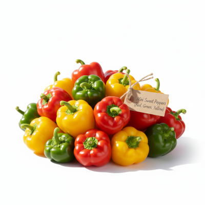 พริกหวานมินิ (แดง, เขียว, เหลือง)