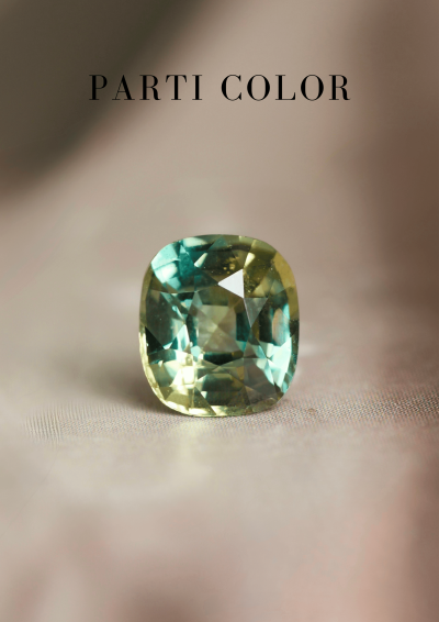 1.11 กะรัต / GIL / UH / แซฟไฟร์ (Parti Color)