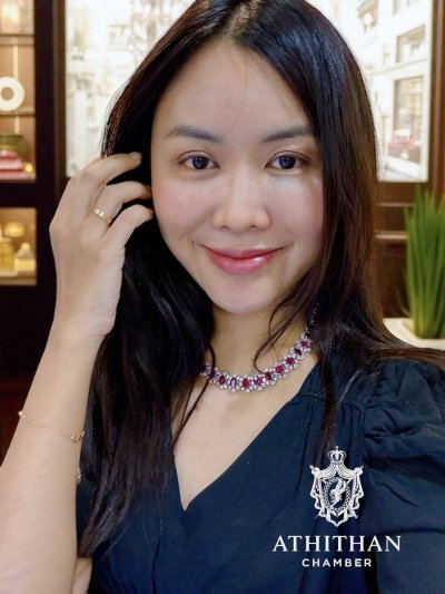 Magnificent NO-HEAT Natural BURMA RUBY NECKLACE