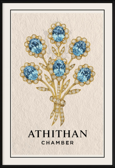 FLOWER BOUQUET : BLUSH OF ETERNITY BROOCH
