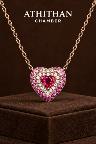 HEARTBEAT Ruby Pendant Necklace
