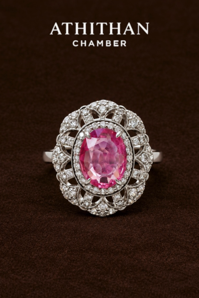 THE BANQUET Padparadscha Sapphire Ring