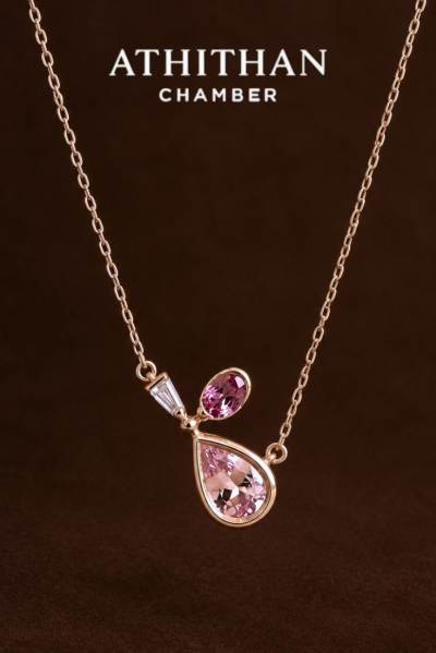 BEAUTY POTION Padparadscha Sapphire Necklace