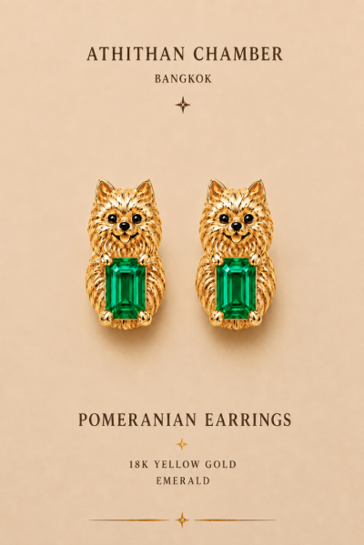 POMERANIAN Earrings