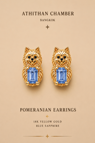 POMERANIAN Earrings
