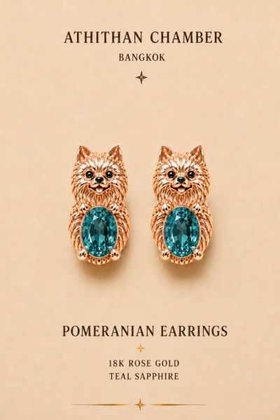 POMERANIAN Earrings