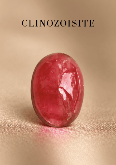17.10 กะรัต / GIL / คลิโนโซอิไซต์ (Reddish Pink)
