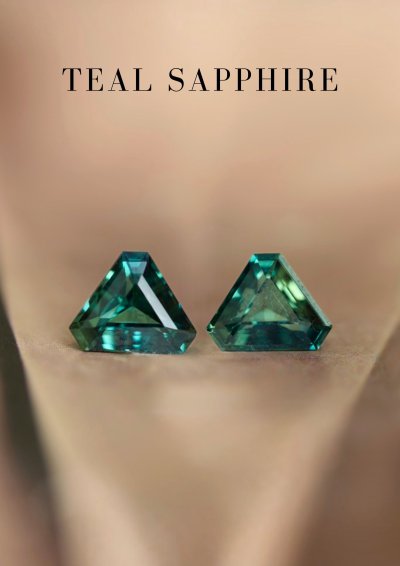 2.13 ct. / H / GIL / Sapphire (Teal)