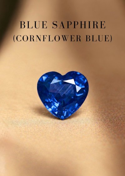 1.60 ct. / GIL / H / Sapphire (Cornflower Blue)