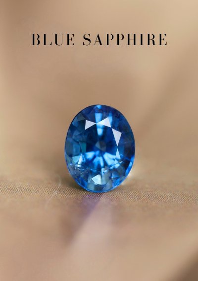 0.89 กะรัต / GIL / H / แซฟไฟร์ (Blue)