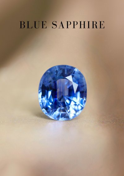 1.42 กะรัต / GIL / H /  แซฟไฟร์ (French Blue)