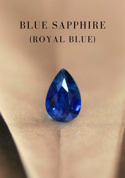 0.53 กะรัต / GIL / H / แซฟไฟร์ (Royal Blue)