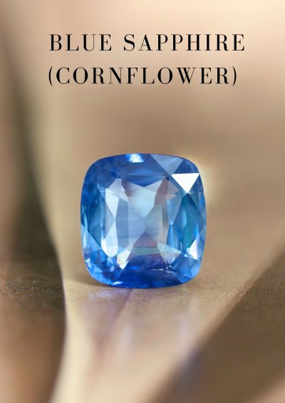 2.07 กะรัต / GIL / H /  แซฟไฟร์ (Cornflower Blue)