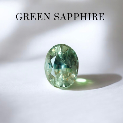 0.57 กะรัต / แซฟไฟร์ (Greenish Blue) / H