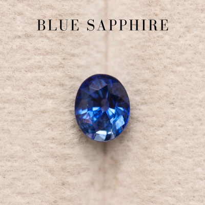 0.89 ct. / Sapphire (Blue) / H