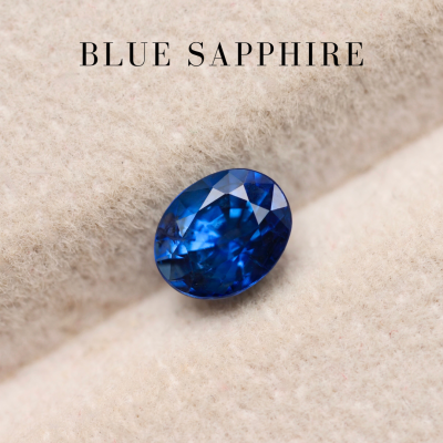 0.89 ct. / Sapphire (Blue) / H
