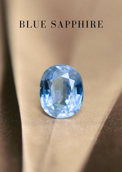 1.72 ct. / GIL / H / Sapphire (Sky Blue)