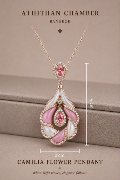 CAMELLIA FLOWER PENDANT