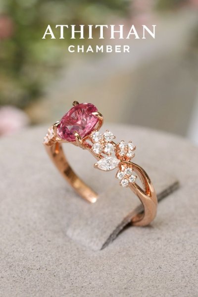 JULIET CROWN Padparadscha Ring