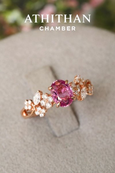 JULIET CROWN Padparadscha Ring