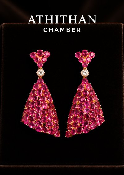 Magnificent GIA BURMA RUBY Earrings
