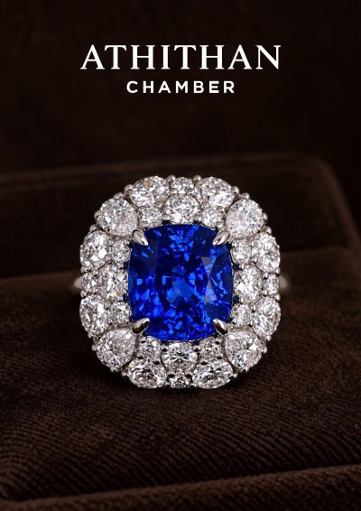 THE RARE PEACOCK Blue Sapphire Ring