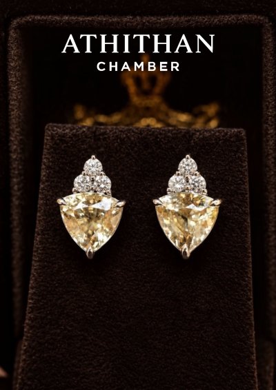 Yellow Zircon Earrings