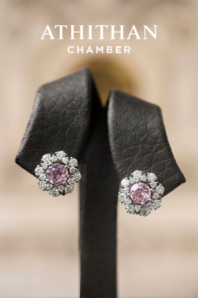 PINK SAPPHIRE EARRING