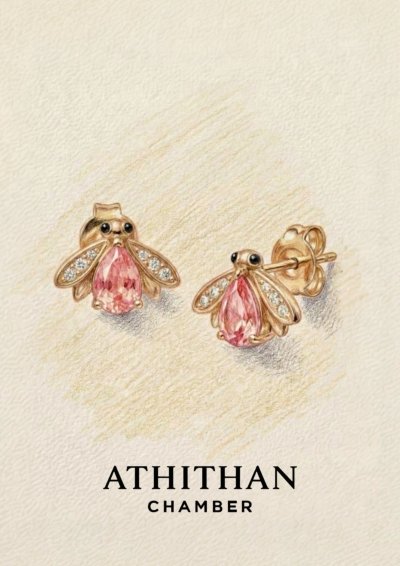 THE LIGHT KEEPER Firefly - (พัดพารัดชา) Earrings (พรีออเดอร์ 15 วัน)