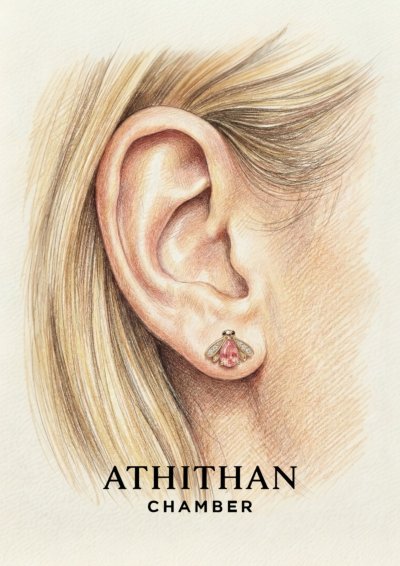 THE LIGHT KEEPER Firefly - (พัดพารัดชา) Earrings (พรีออเดอร์ 15 วัน)