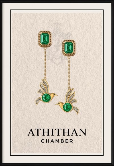 LOVEBIRDS : HUMMING LOVE EARRINGS