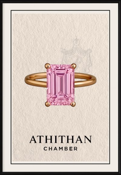 HOUSE OF PADPARADSCHA SOLITAIRE RING