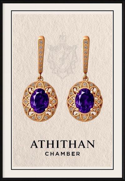 HOSTING FOREIGN MONARCHS EARRINGS
