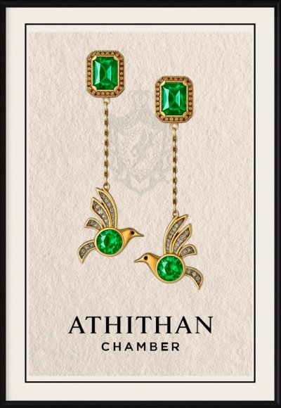 HUMMINGBIRDS : HUMMING LOVE EARRINGS