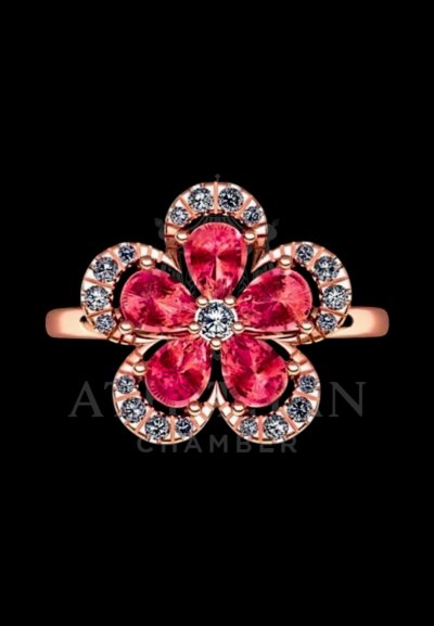 PRETTY PLUMERIA RING