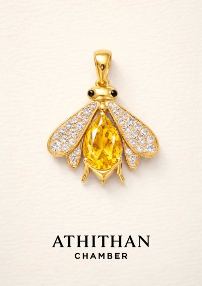 THE LIGHT KEEPER Firefly - (แซฟไฟร์ สีเหลือง) Pendant (พรีออเดอร์ 15 วัน)