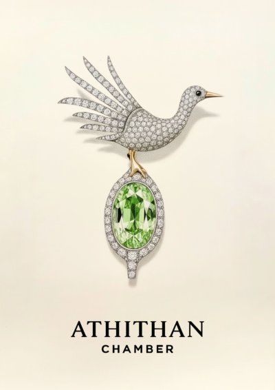 CRANE OF THE CHAMBER BROOCH