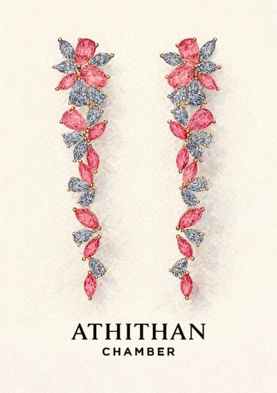 FRENCH ORCHID EARRINGS