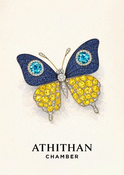 THE JEWEL SYMPHONY BUTTERFLY BROOCH