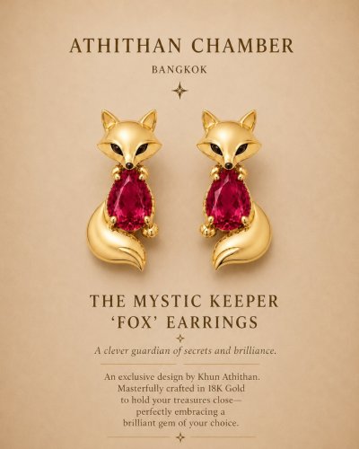 THE MYSTIC KEEPER FOX EARRINGS