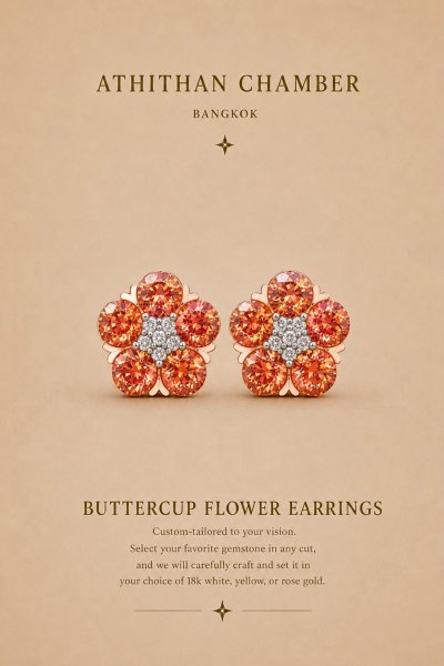 BUTTERCUP FLOWER EARRINGS