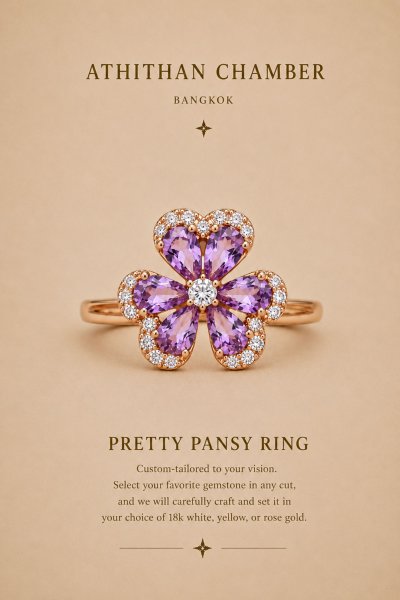 PRETTY PANSY RING